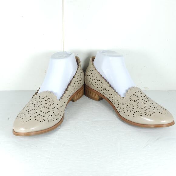 Patrizia by Spring Step Women's EU41 US10-10,5 Beige Perforated Slip On Loafers - Picture 6 of 14